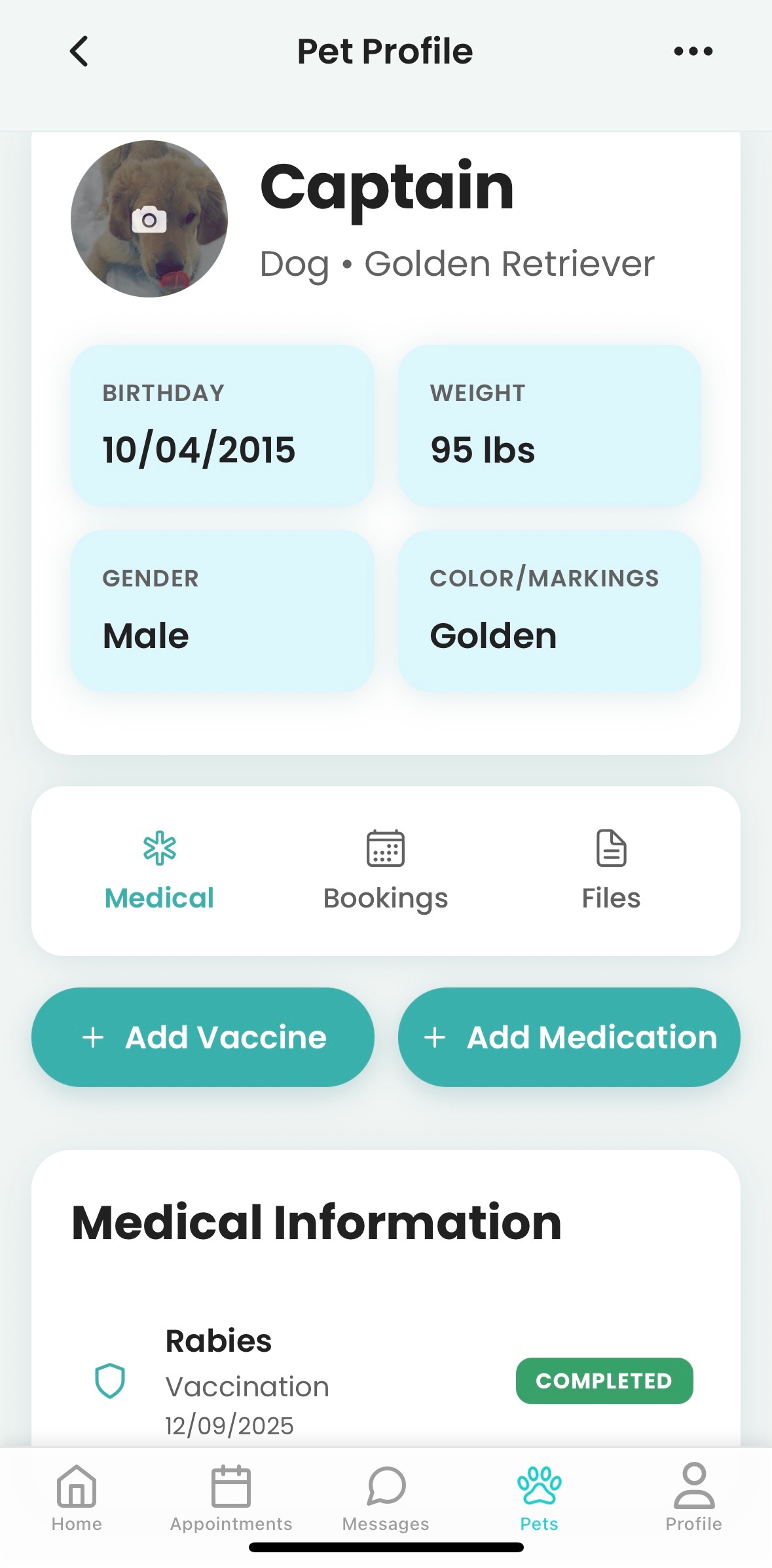 PawMD mobile app interface showing manage your pets & thier records features, veterinary clinic integration, and AI-powered tools
